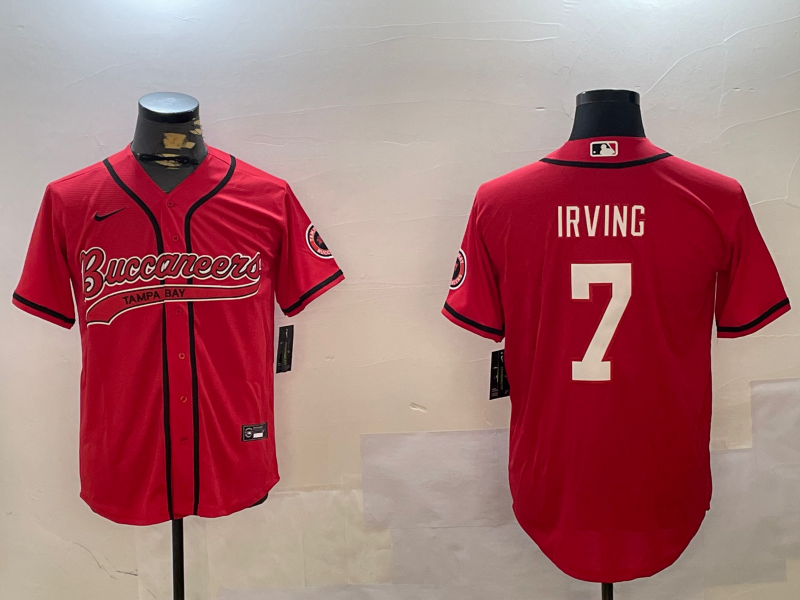 Men's Tampa Bay Buccaneers Bucky Irving #7 Red Game Jersey1 football jersey product view 1