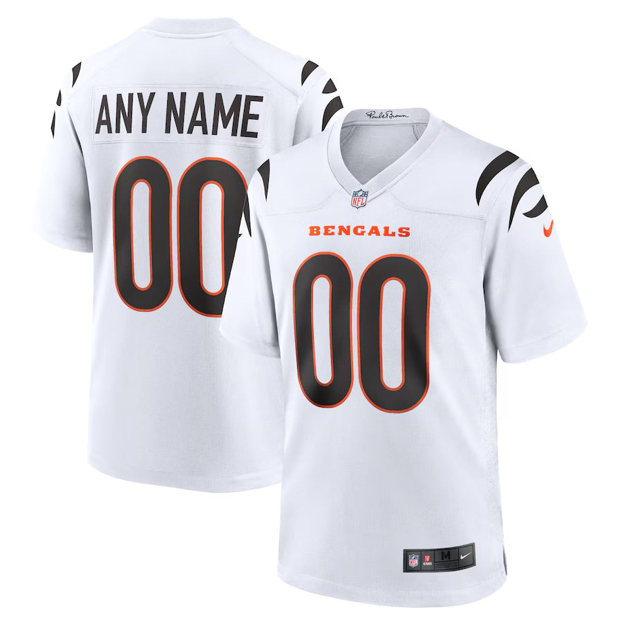 Custom Cincinnati Bengals Jersey - White football jersey product view 1