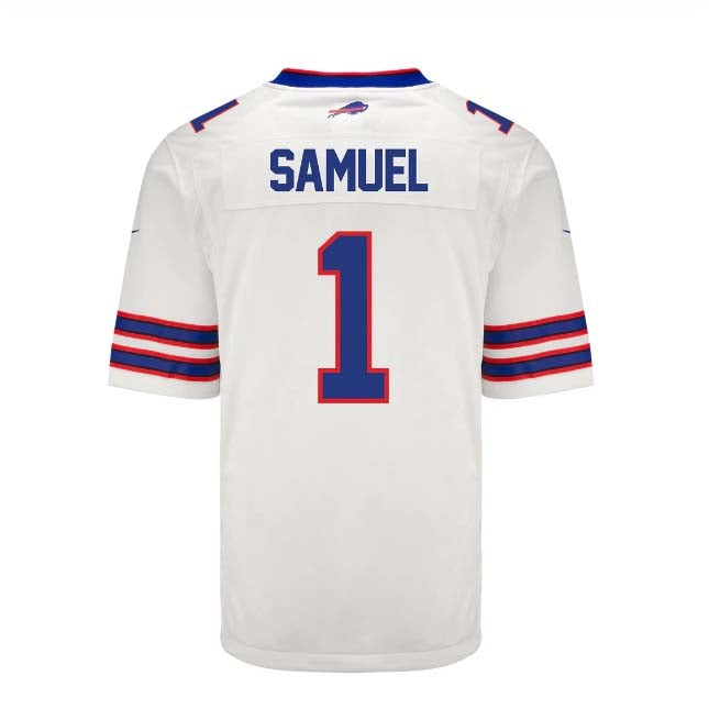 B.Bills #1 Curtis Samuel Player White Game Jersey -American Stitched Football Jerseys football jersey product view 1