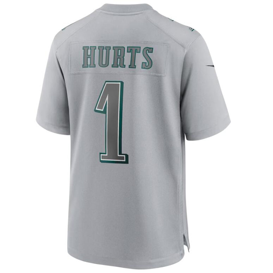 P.Eagles #1 Jalen Hurts Gray Stitched Player Game Football Jerseys football jersey product view 1