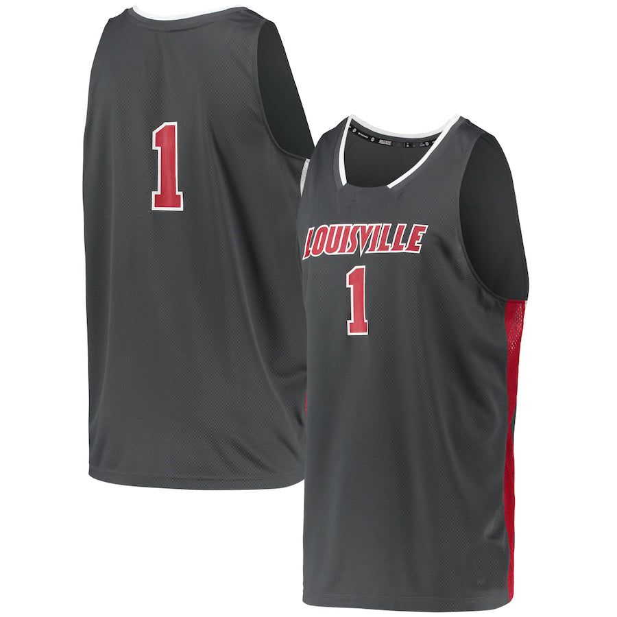 #1 L.Cardinals Reverse Retro Jersey Gray Basketball Jersey Stitched American College Jerseys basketball jersey product view 1