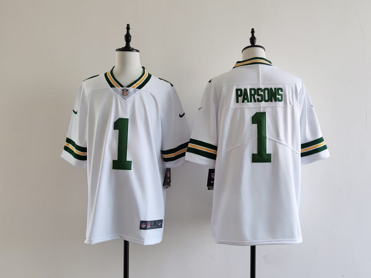 Men's Green Bay Packers Micah Parsons Nike Jersey - White football jersey product view 1