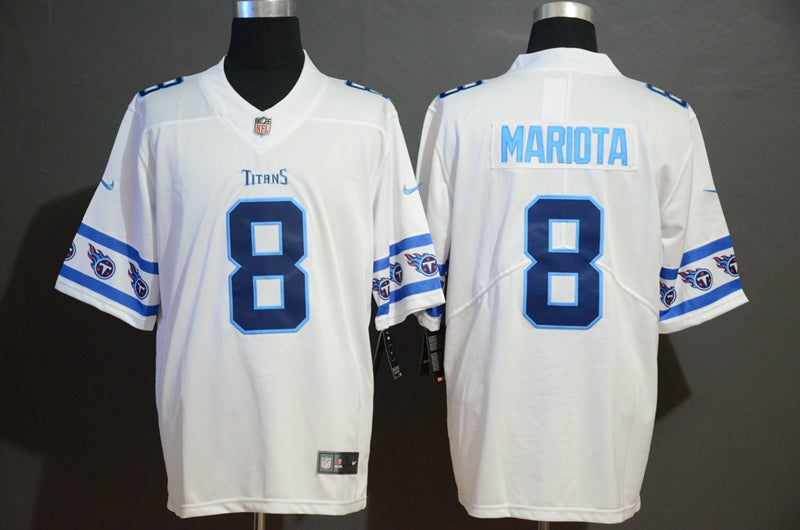 Men's Tennessee Titans Marcus Mariota #8 White Player Game Jersey1 football jersey product view 1