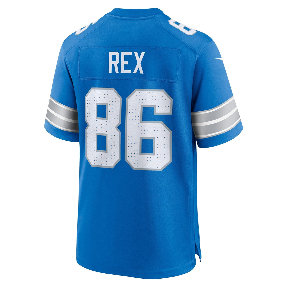 Isaac Rex Detroit Lions Nike Game Jersey - Blue football jersey product view 3