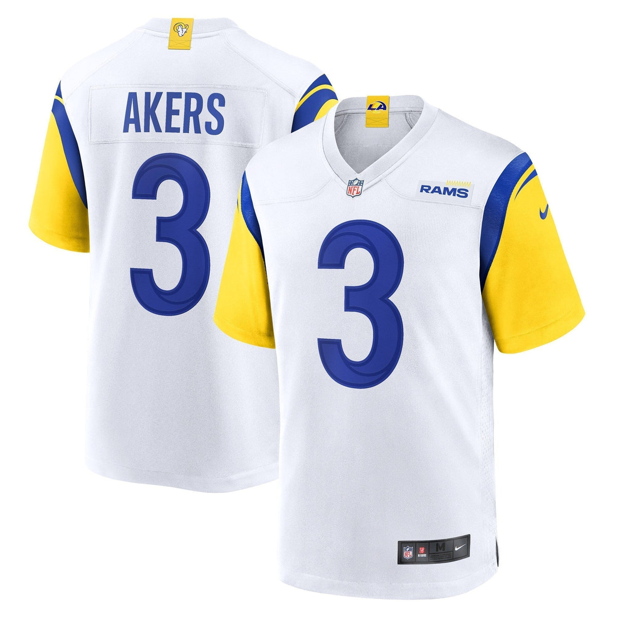 Cam Akers Los Angeles Rams Nike Game Jersey - White football jersey product view 1