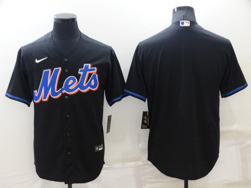 Men's New York Mets Black 2022 Alternate Replica Blank Jersey1 baseball jersey product view 1
