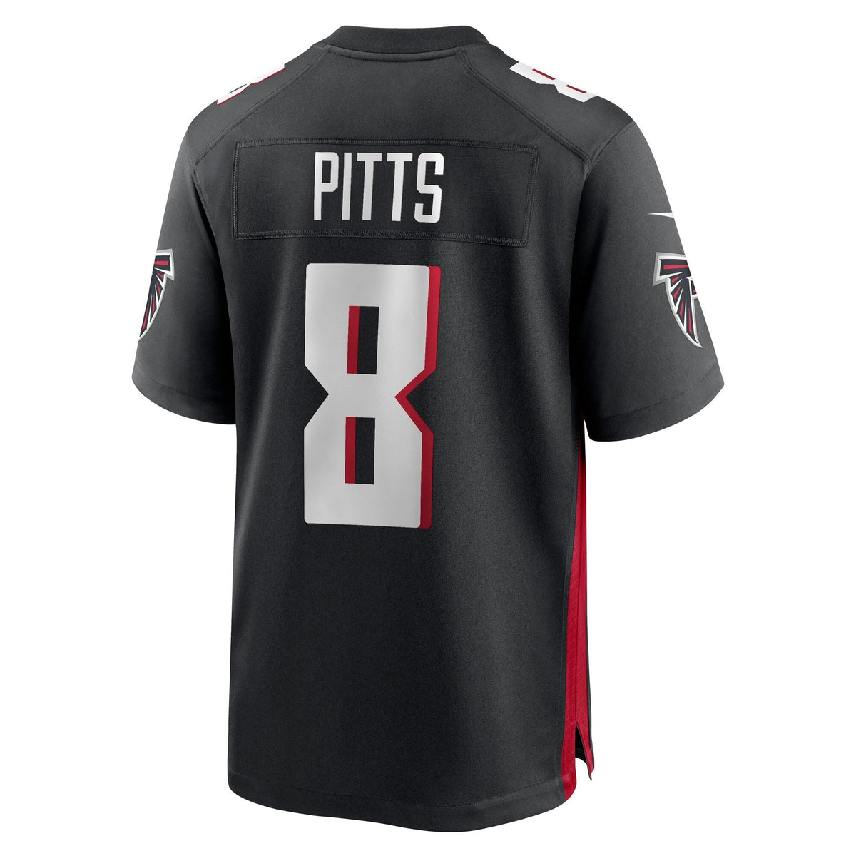 Kyle Pitts Atlanta Falcons Nike Game Jersey - Black football jersey product view 3