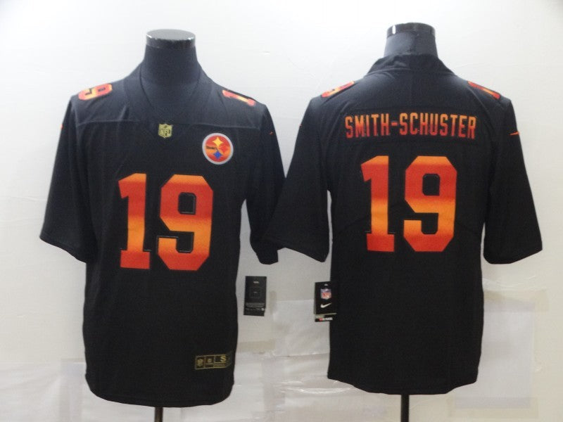 Men's Pittsburgh Steelers JuJu Smith-Schuster #19 Black Alternate Player Jersey1 football jersey product view 1