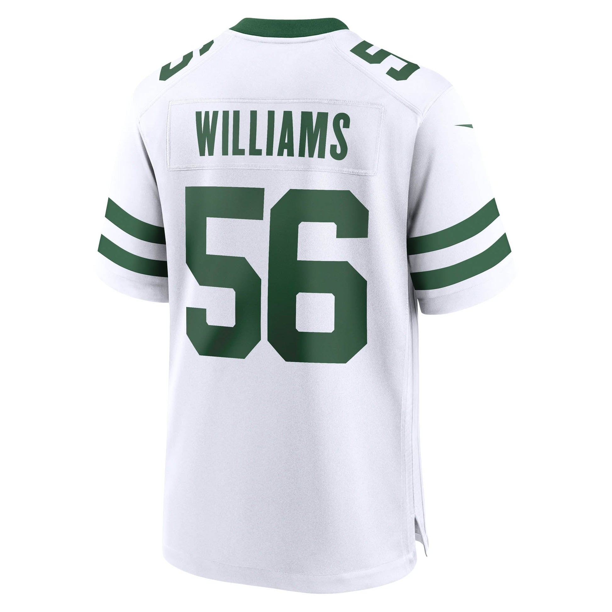 Quincy Williams New York Jets Nike Game Jersey - Legacy White football jersey product view 3