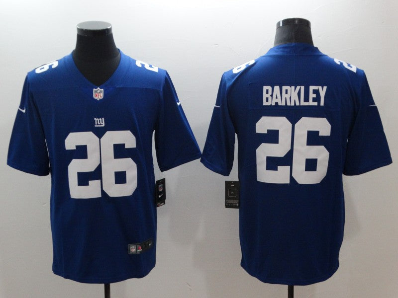 Men's New York Giants #26 Saquon Barkley Jersey1 Blue football jersey product view 1