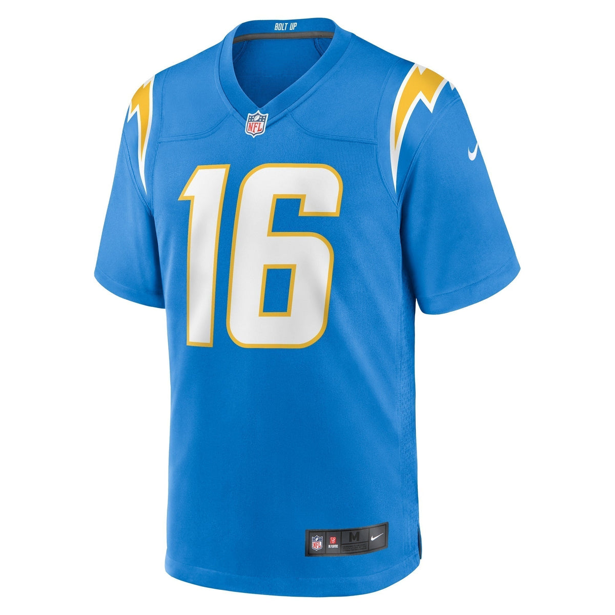 Tyler Johnson Los Angeles Chargers Nike Team Game Jersey - Powder Blue football jersey product view 2