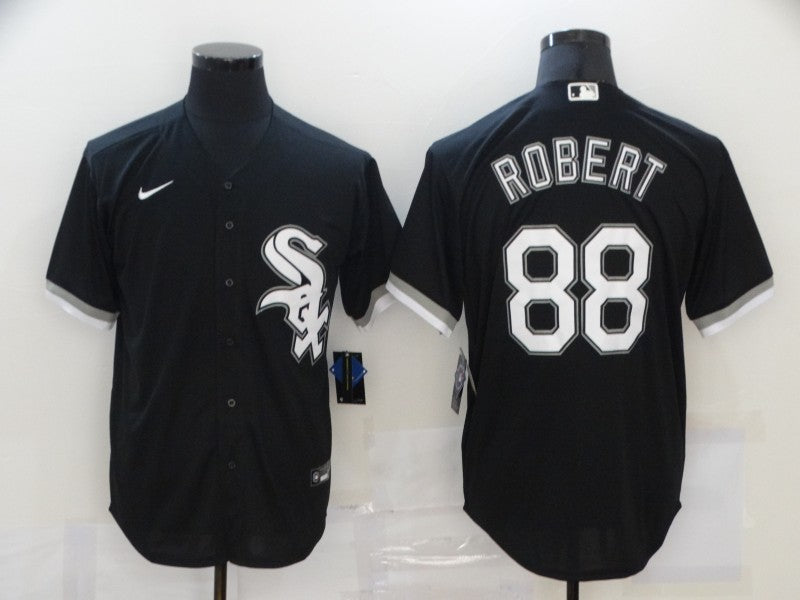 Men's Chicago White Sox Luis Robert #88 Black Replica Baseball Jersey1 baseball jersey product view 1