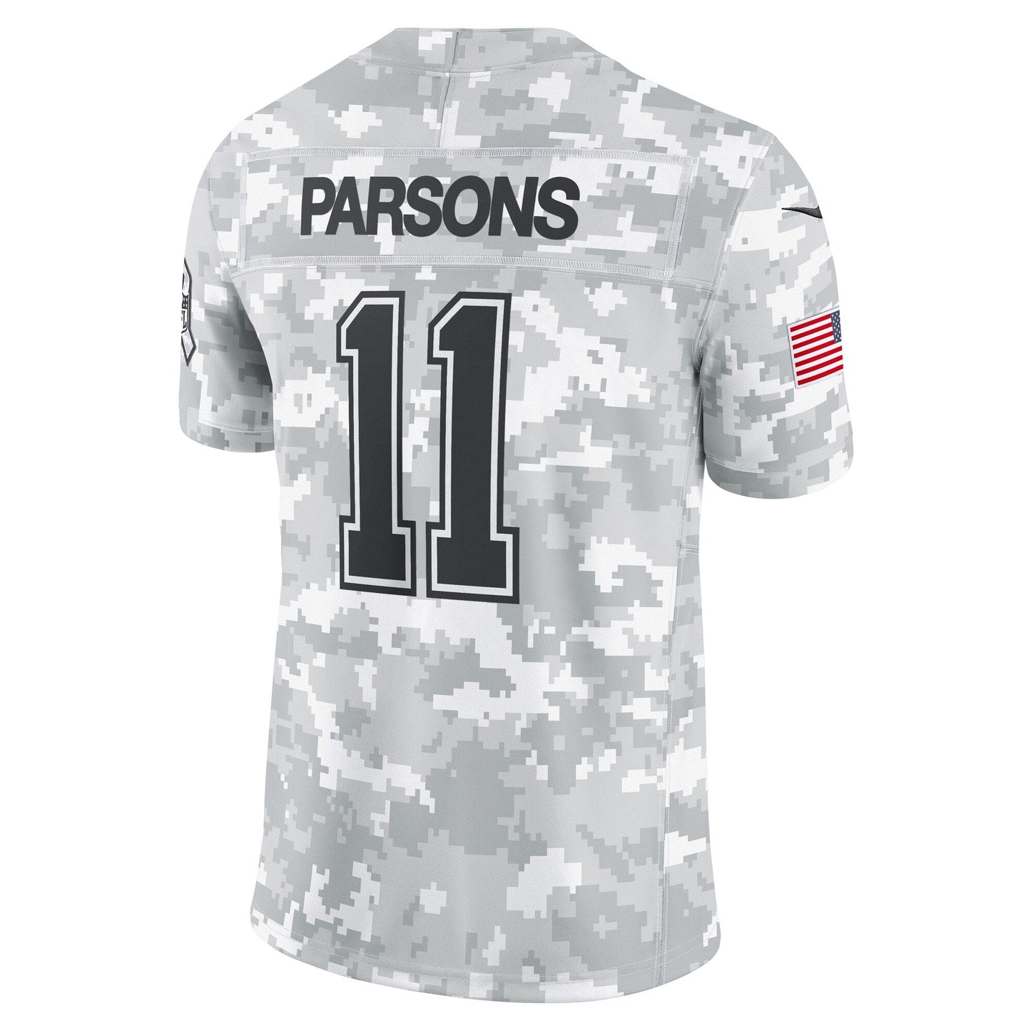 Micah Parsons Dallas Cowboys Nike 2024 Salute to Service Limited Jersey - Arctic Camo football jersey product view 3
