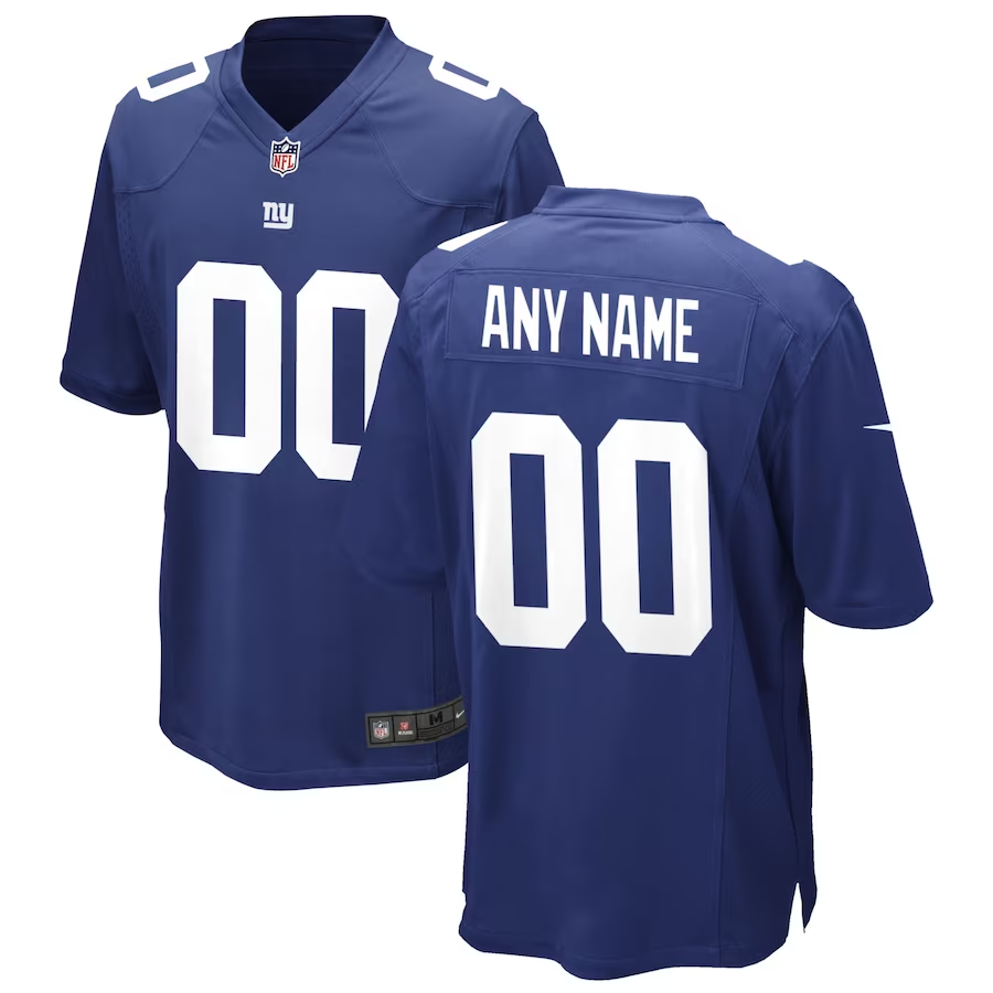 Custom1 New York Giants Royal Game Jersey1 football jersey product view 1