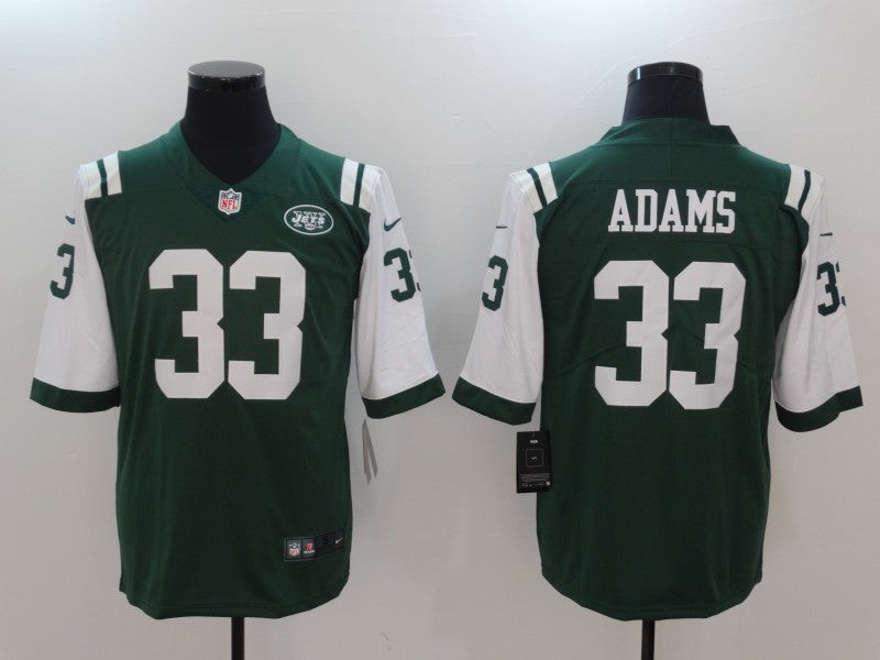 Men's New York Jets Jamal Adams #33 Green Player Game Jersey1 football jersey product view 1