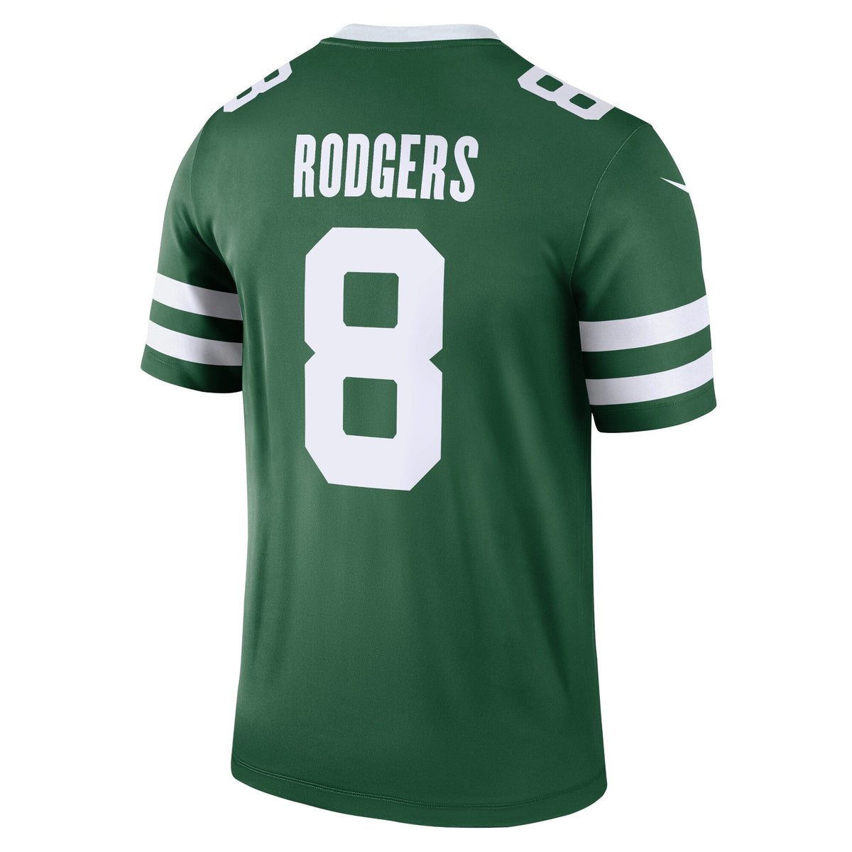 Aaron Rodgers New York Jets Nike Legend Jersey - Legacy Green football jersey product view 3