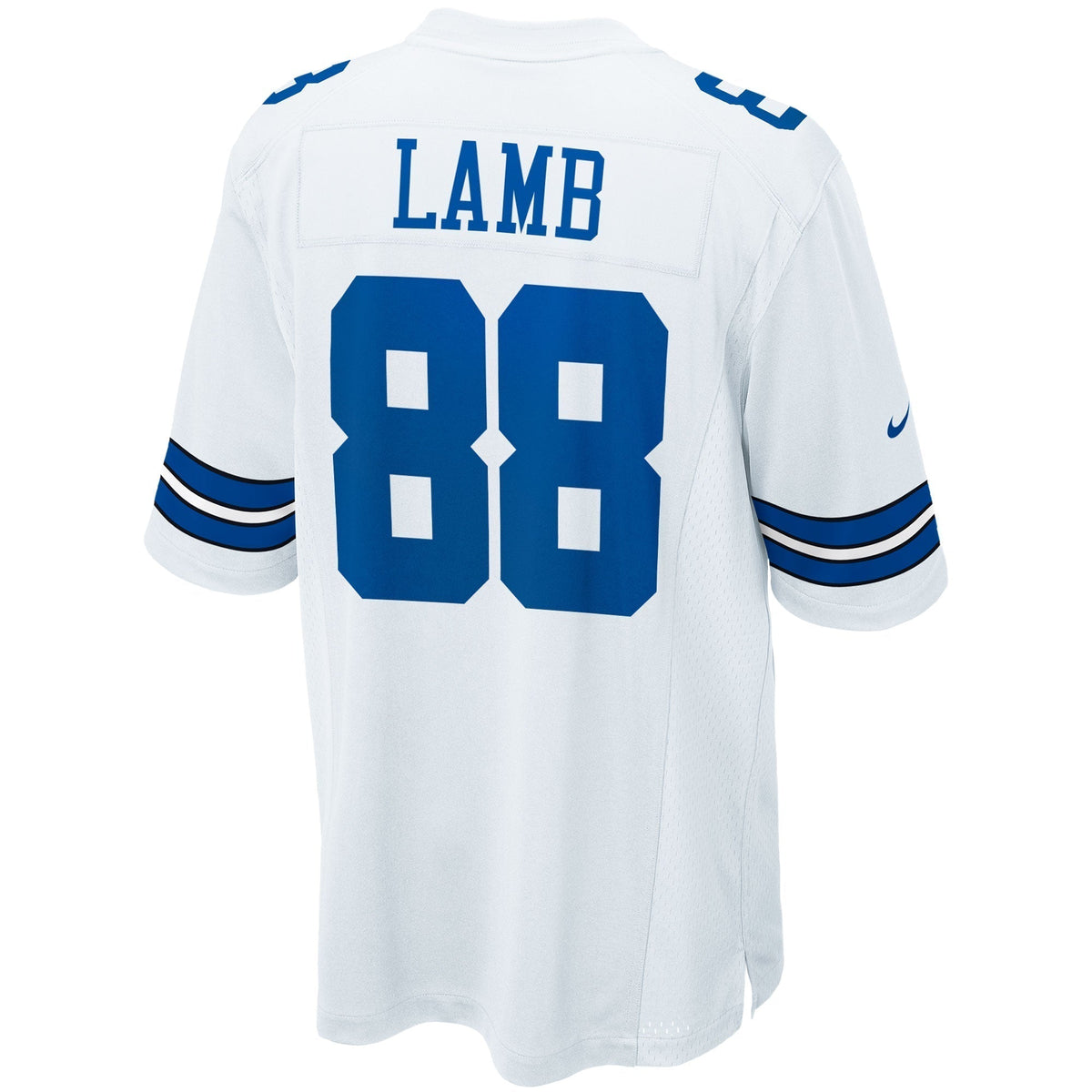 CeeDee Lamb Dallas Cowboys Nike Game Team Jersey - White football jersey product view 3