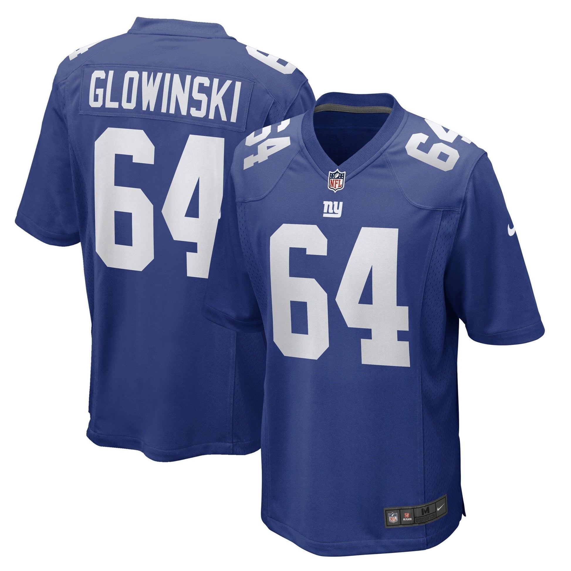 Mark Glowinski New York Giants Nike Game Jersey - Royal football jersey product view 1