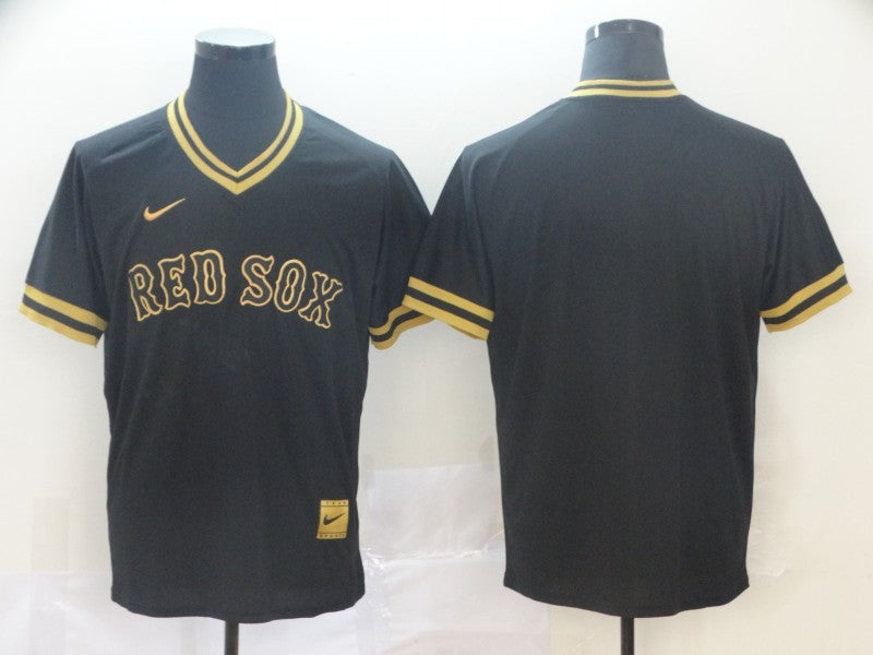 Men's Boston Red Sox Black Blank Jersey1 baseball jersey product view 1
