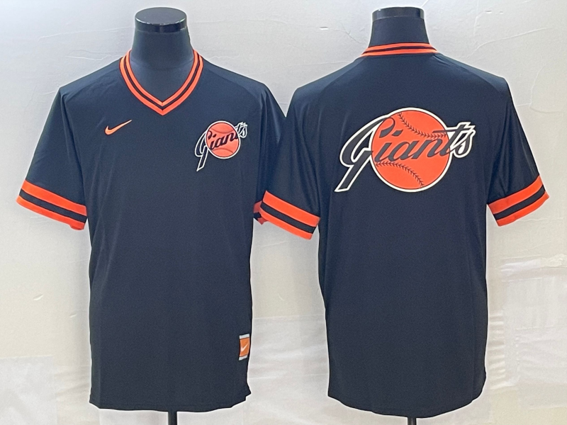 Men's San Francisco Giants Black Replica Team Jersey baseball jersey product view 1