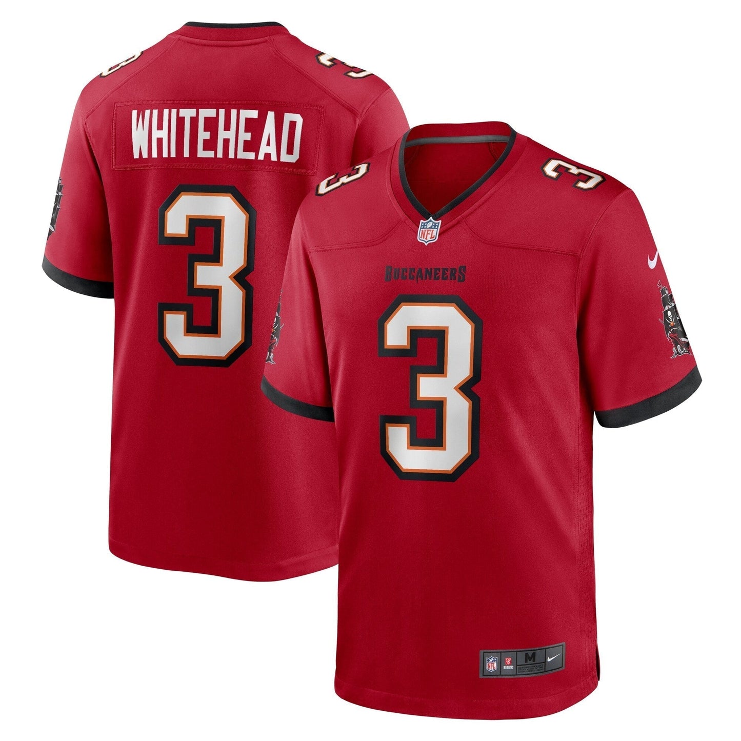 Jordan Whitehead Tampa Bay Buccaneers Nike Game Jersey - Red football jersey product view 1