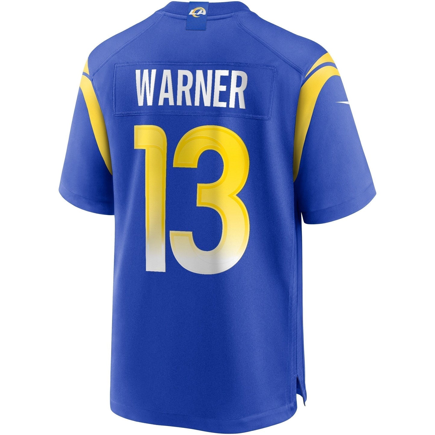 Kurt Warner Los Angeles Rams Nike Game Retired Jersey - Royal football jersey product view 3