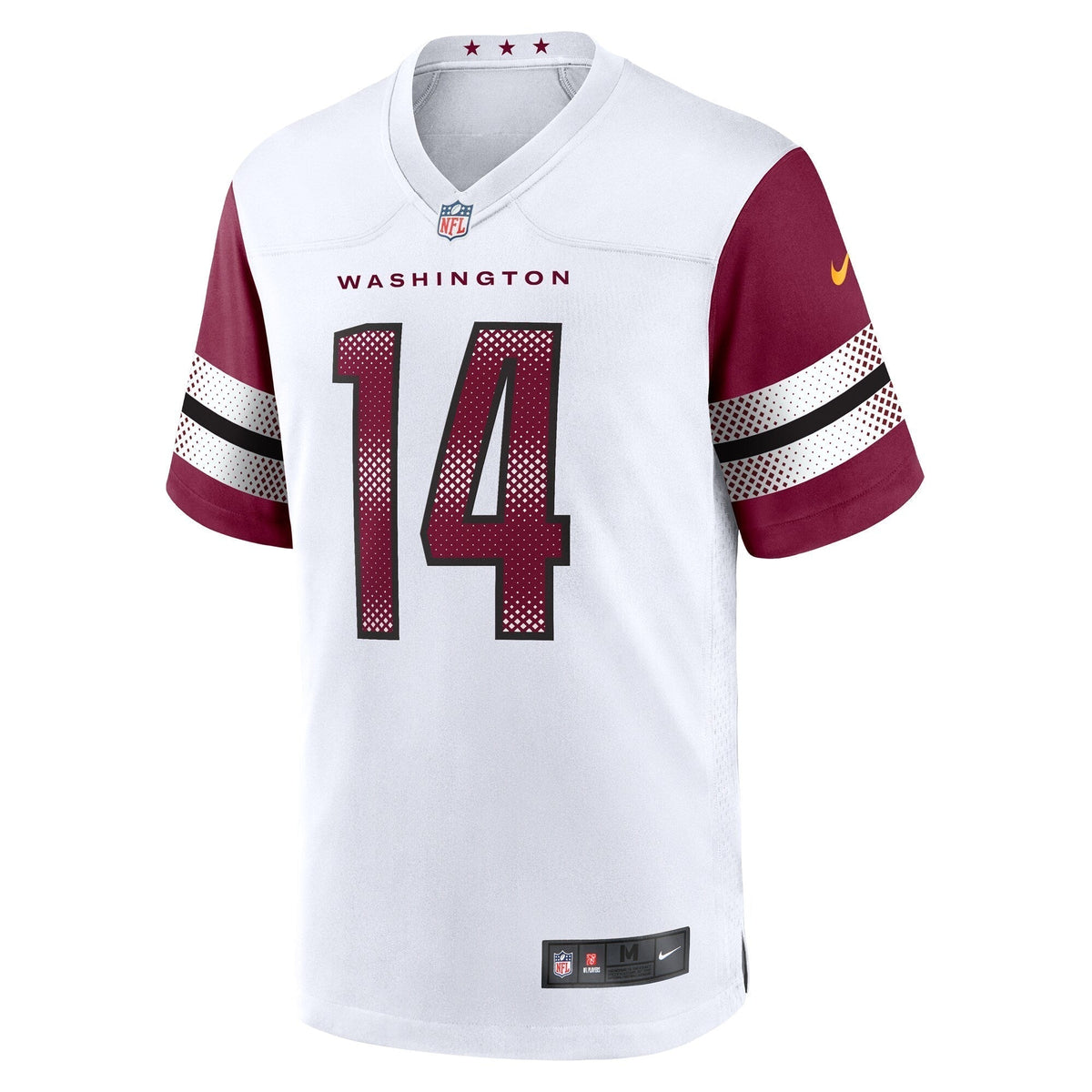 Sam Howell Washington Commanders Nike Team Game Jersey - White football jersey product view 2