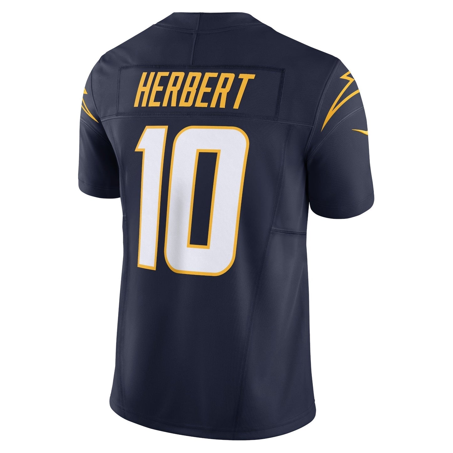 Justin Herbert Los Angeles Chargers Nike Vapor F.U.S.E. Limited Jersey - Navy football jersey product view 3