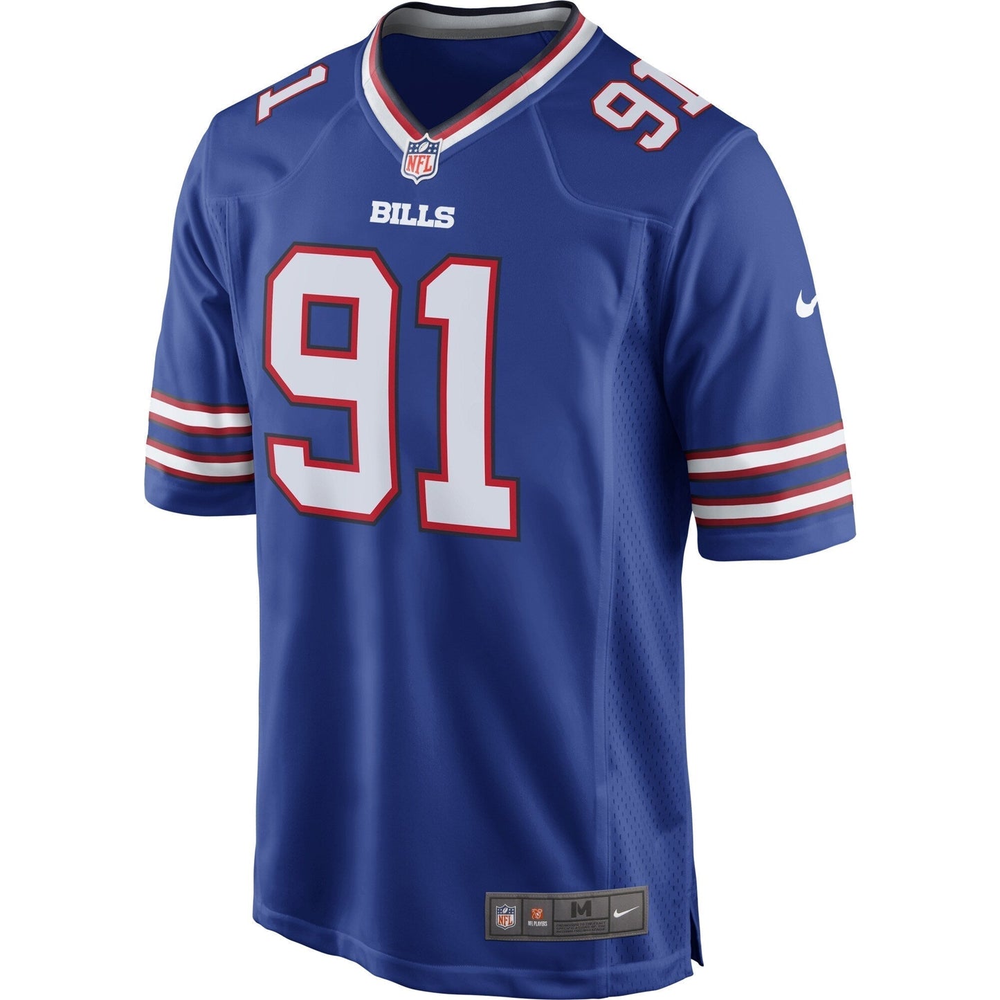Ed Oliver Buffalo Bills Nike Team Game Jersey - Royal football jersey product view 2