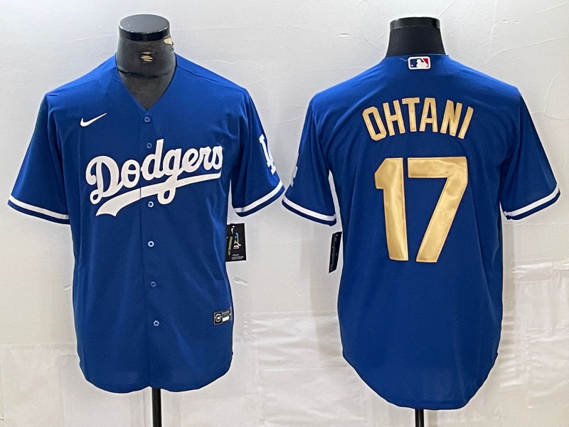 Men's Los Angeles Dodgers Shohei Ohtani Blue Player Game Jersey1 baseball jersey product view 1