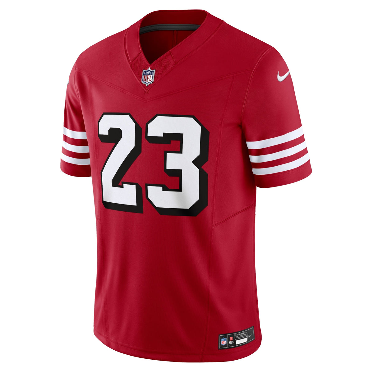 Christian McCaffrey San Francisco 49ers Nike Vapor F.U.S.E. Limited Jersey - Scarlet football jersey product view 2