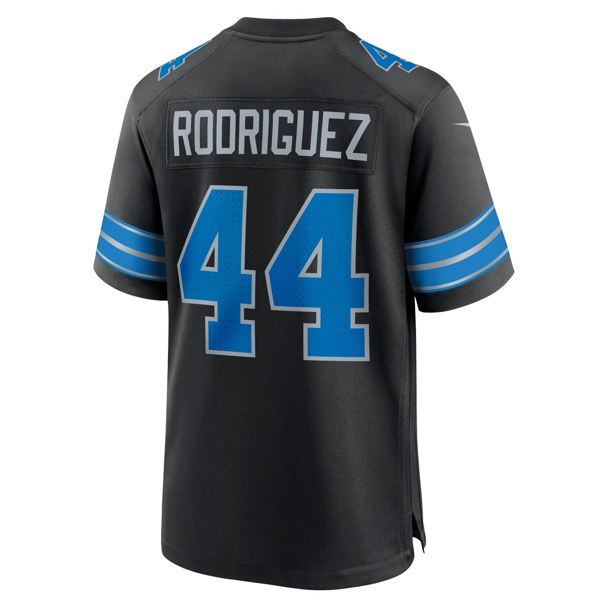 Malcolm Rodriguez Detroit Lions Nike 2nd Alternate Game Jersey - Black football jersey product view 3