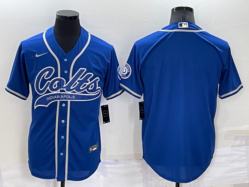 Men's Indianapolis Colts Royal Blank Jersey1 football jersey product view 1