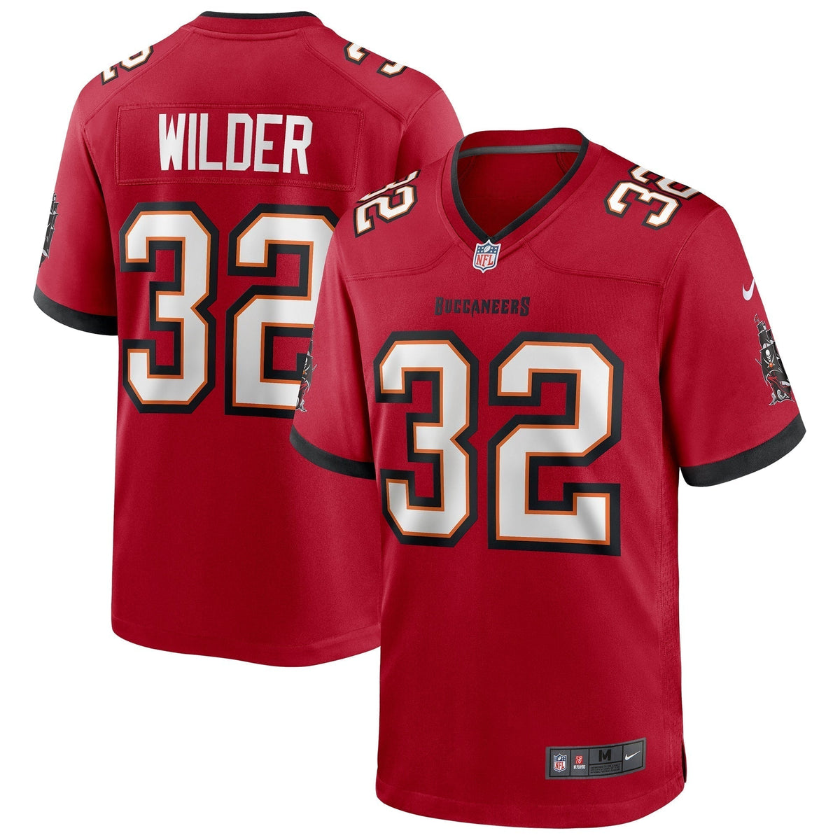 James Wilder Tampa Bay Buccaneers Nike Game Retired Jersey - Red football jersey product view 1