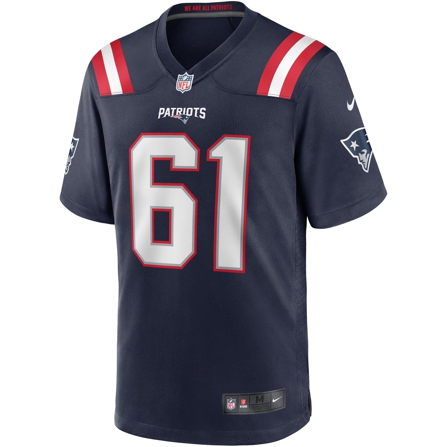 Marcus Cannon New England Patriots Nike Game Jersey - Navy football jersey product view 2