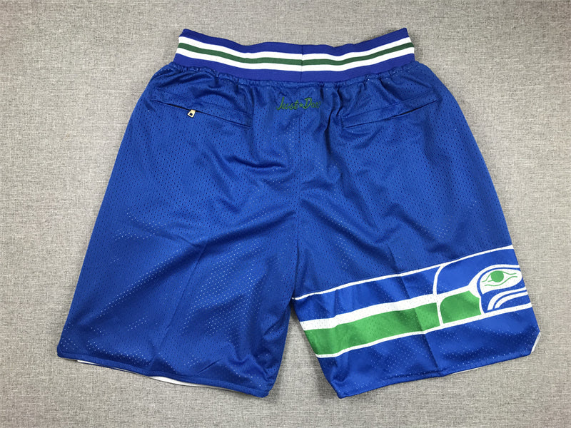 Men's Seattle Seahawks Royal Pocket Shorts1 football jersey product view 2