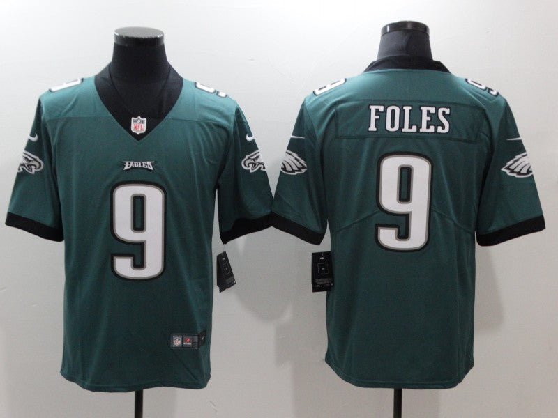 Men's Philadelphia Eagles Nick Foles #9 Midnight Green Game Jersey1 football jersey product view 1