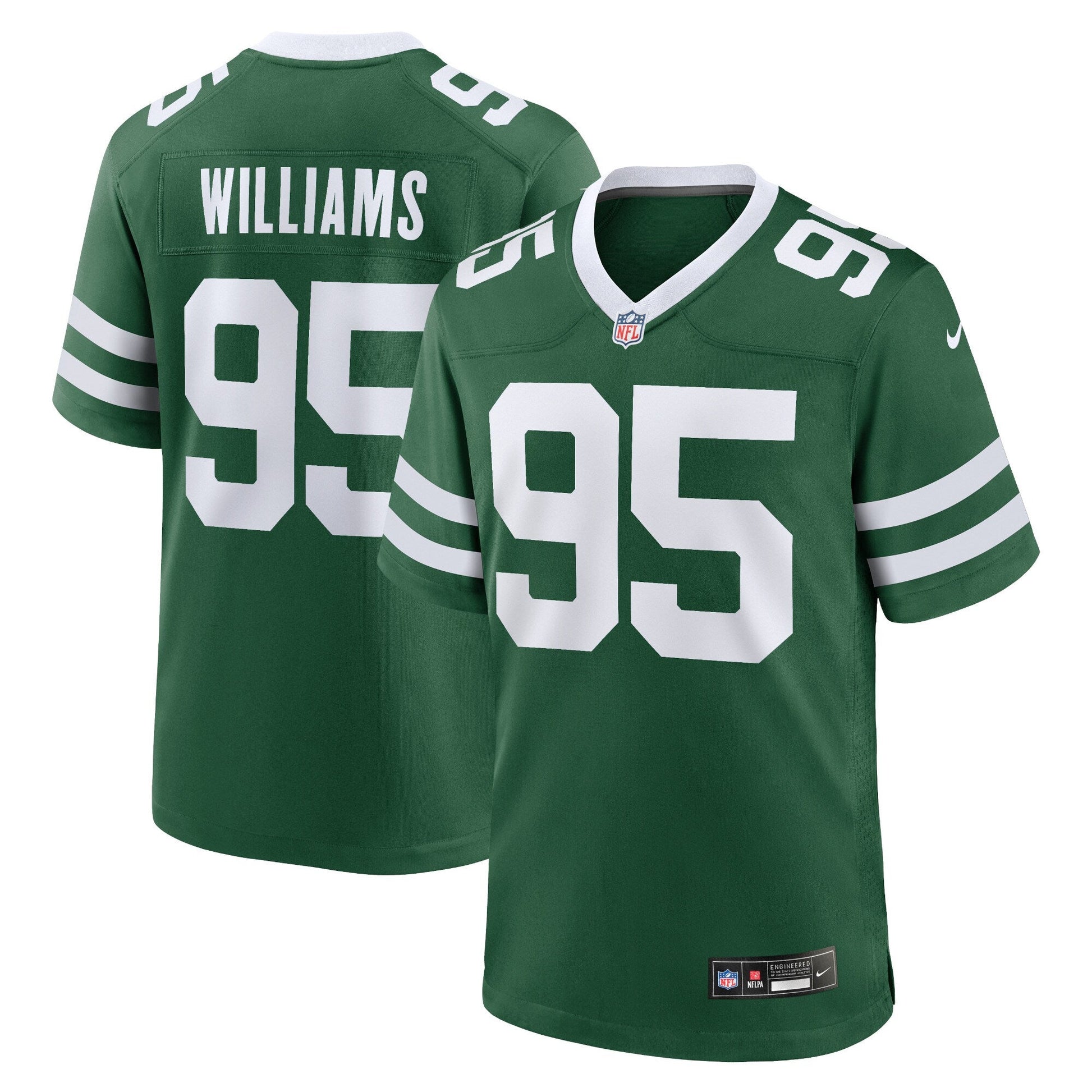 Quinnen Williams New York Jets Nike Game Jersey - Legacy Green football jersey product view 1