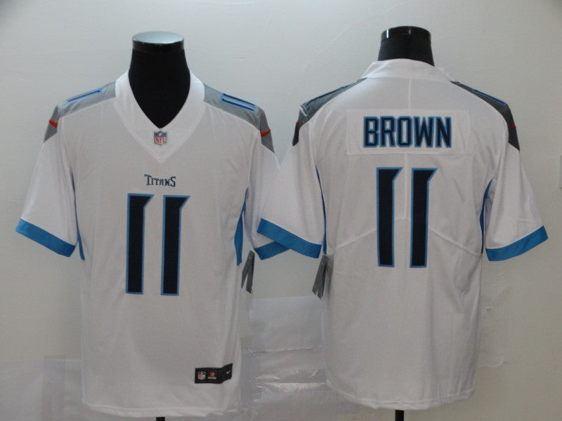 Men's Tennessee Titans A.J. Brown #11 White Game Jersey1 football jersey product view 1