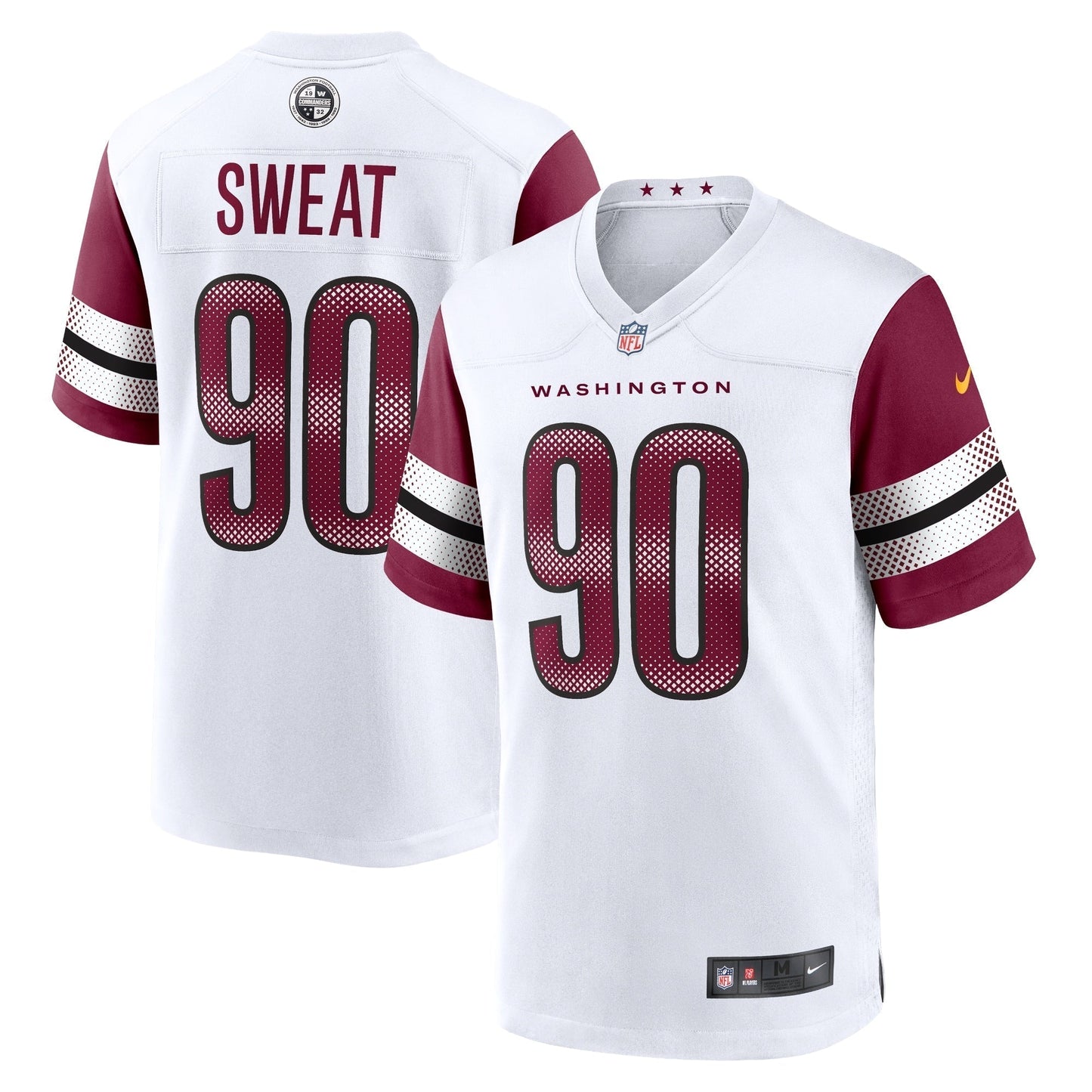 Montez Sweat Washington Commanders Nike Game Jersey - White football jersey product view 1