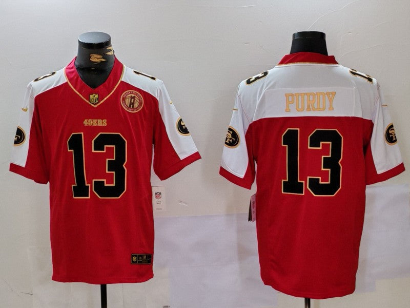 Men's San Francisco 49ers Brock Purdy #13 Scarlet Game Player Jersey1 football jersey product view 1