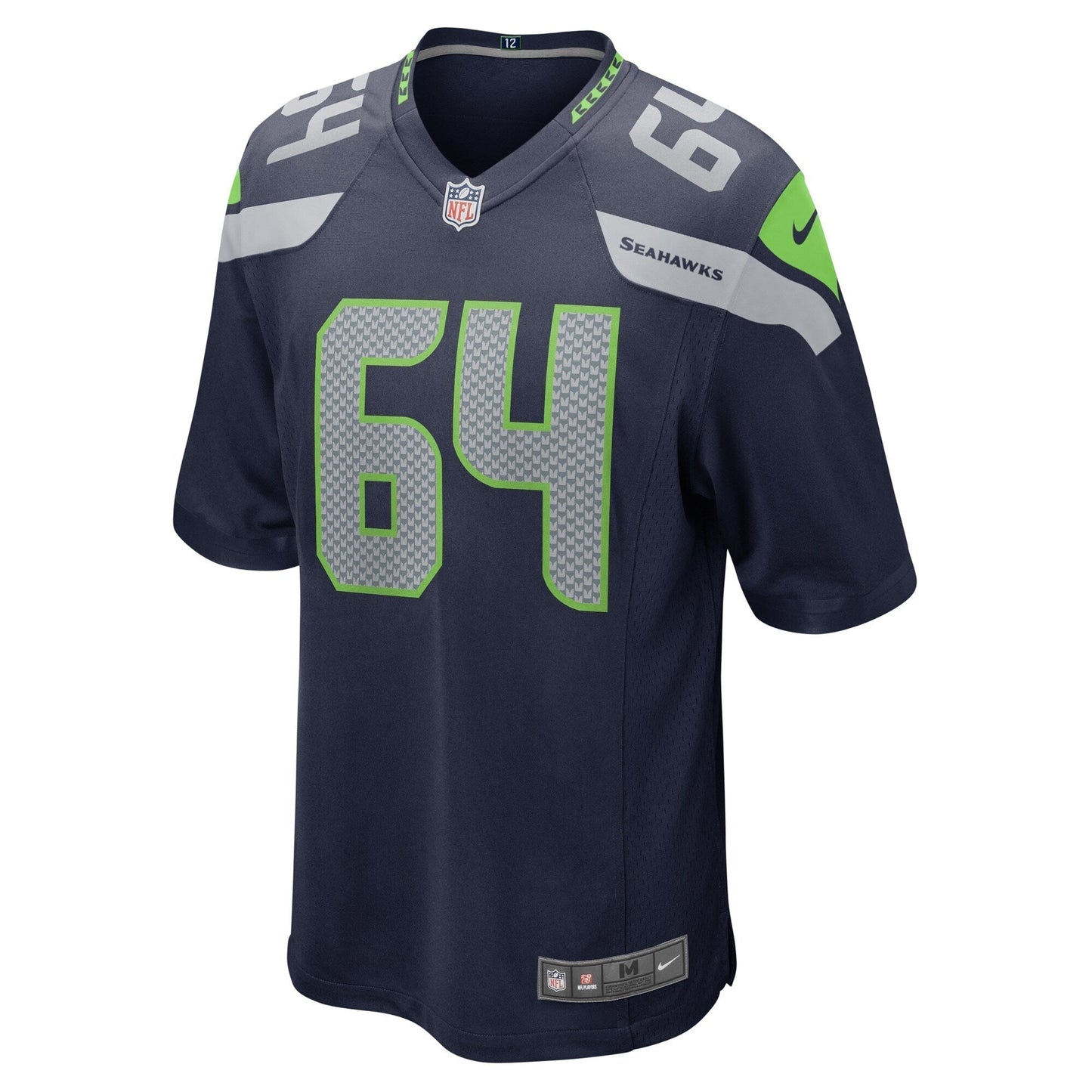Austin Faoliu Seattle Seahawks Nike Game Jersey - College Navy football jersey product view 2