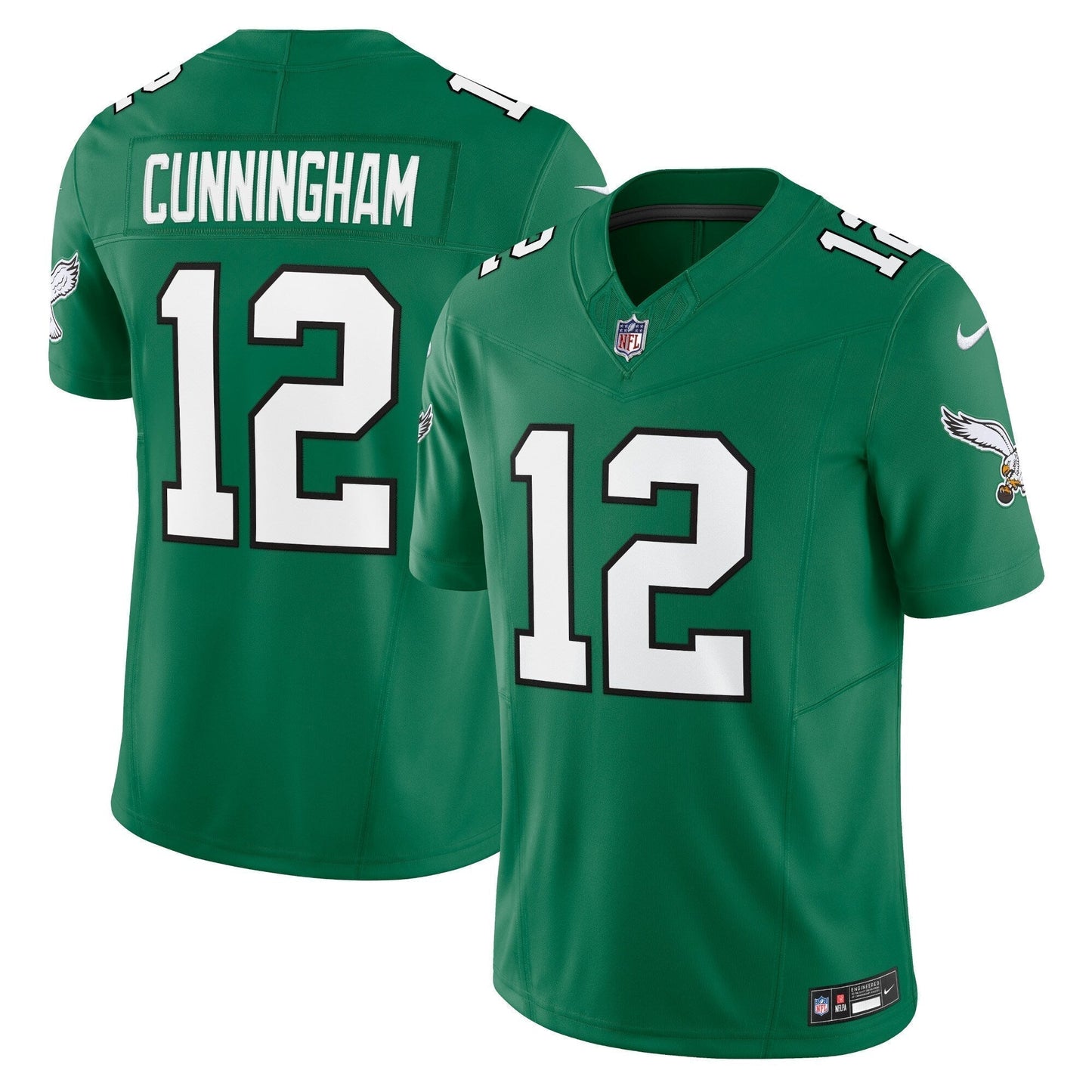 Randall Cunningham Philadelphia Eagles Nike Alternate Vapor F.U.S.E. Limited Jersey - Kelly Green football jersey product view 1