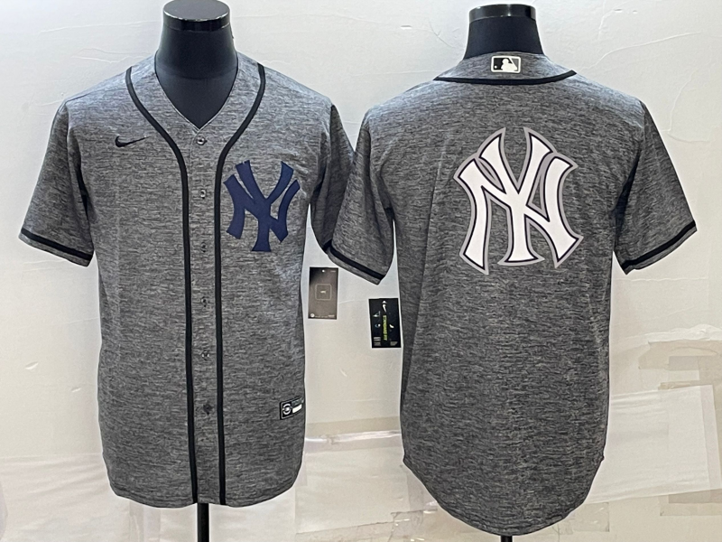 Men's New York Yankees Gray Alternate Player Jersey1 baseball jersey product view 1