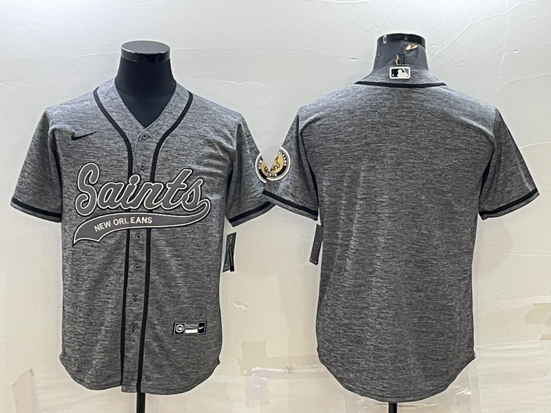 Men's New Orleans Saints Gray Blank Jersey1 football jersey product view 1