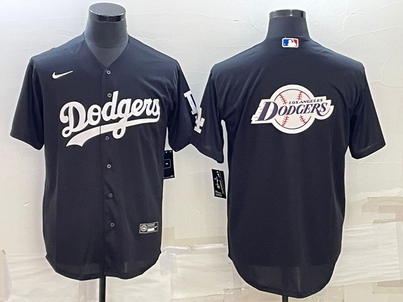 Men's Los Angeles Dodgers Black Collection Player Jersey1 baseball jersey product view 1