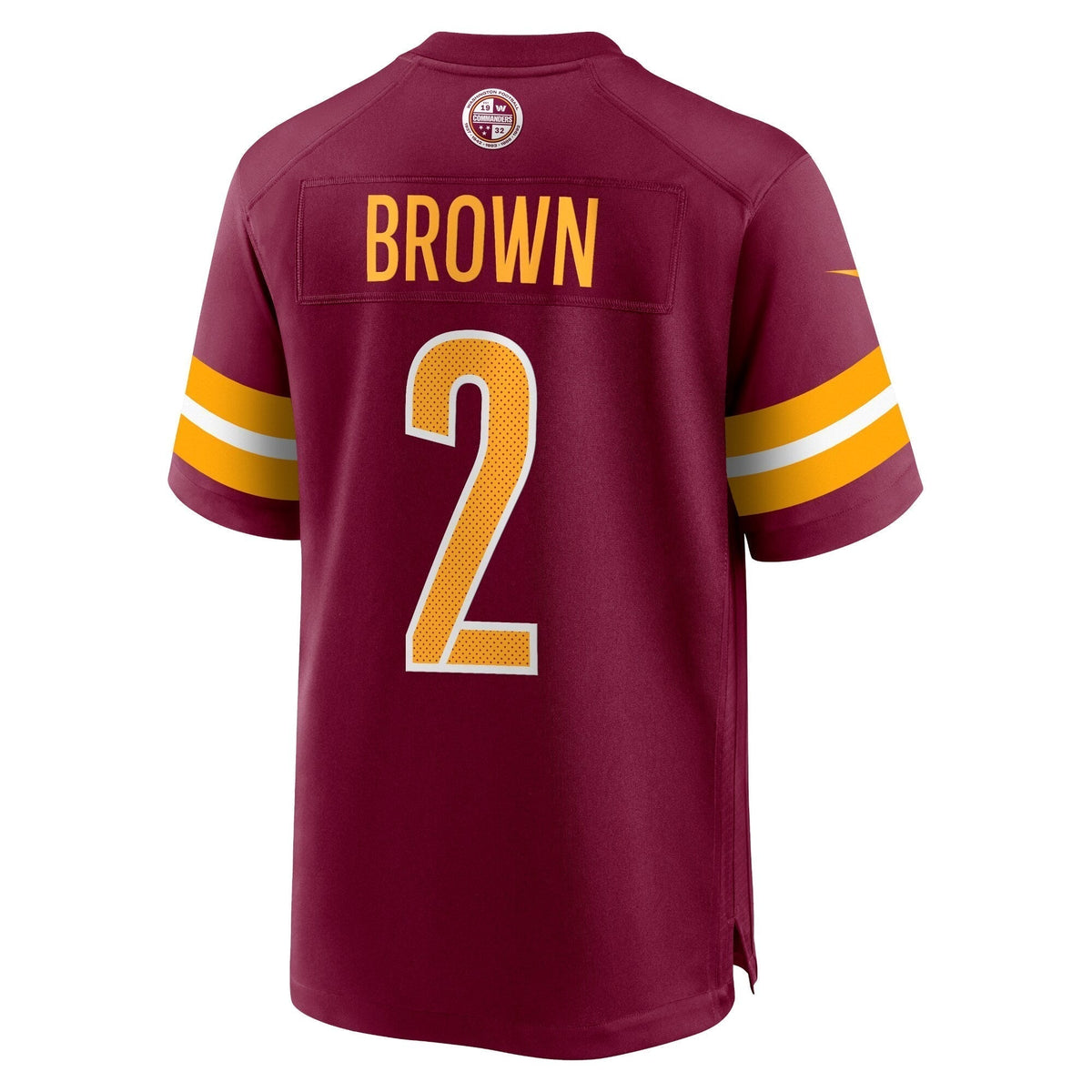 Dyami Brown Washington Commanders Nike Game Jersey - Burgundy football jersey product view 3