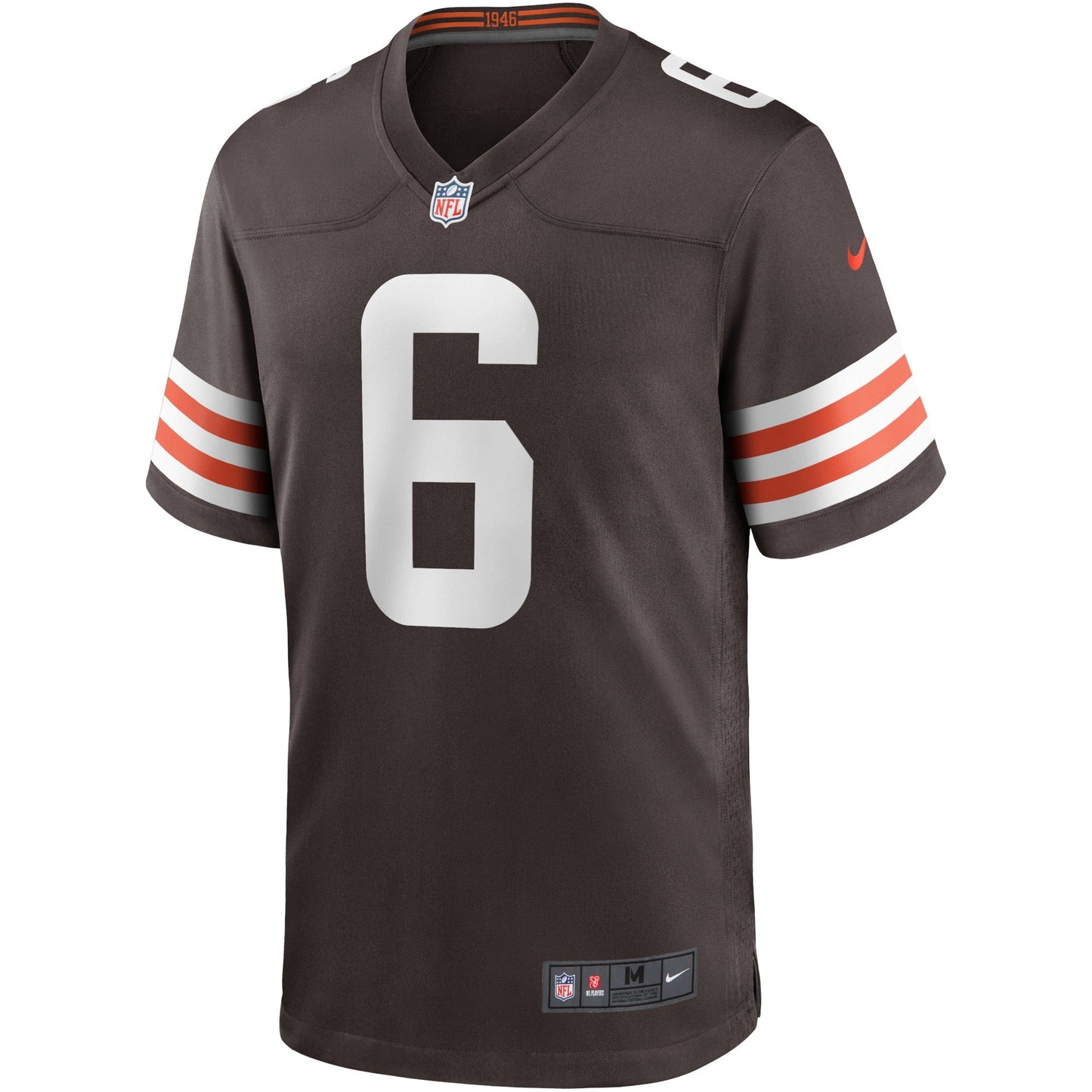 Baker Mayfield Cleveland Browns Nike Game Jersey - Brown football jersey product view 2