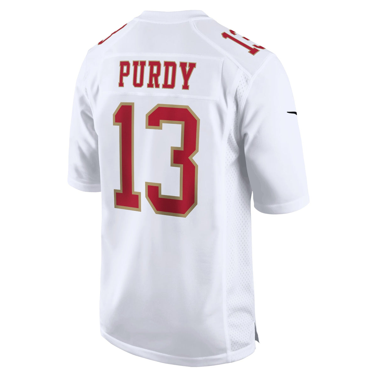 Brock Purdy San Francisco 49ers Nike Fashion Game Jersey - Tundra White football jersey product view 3