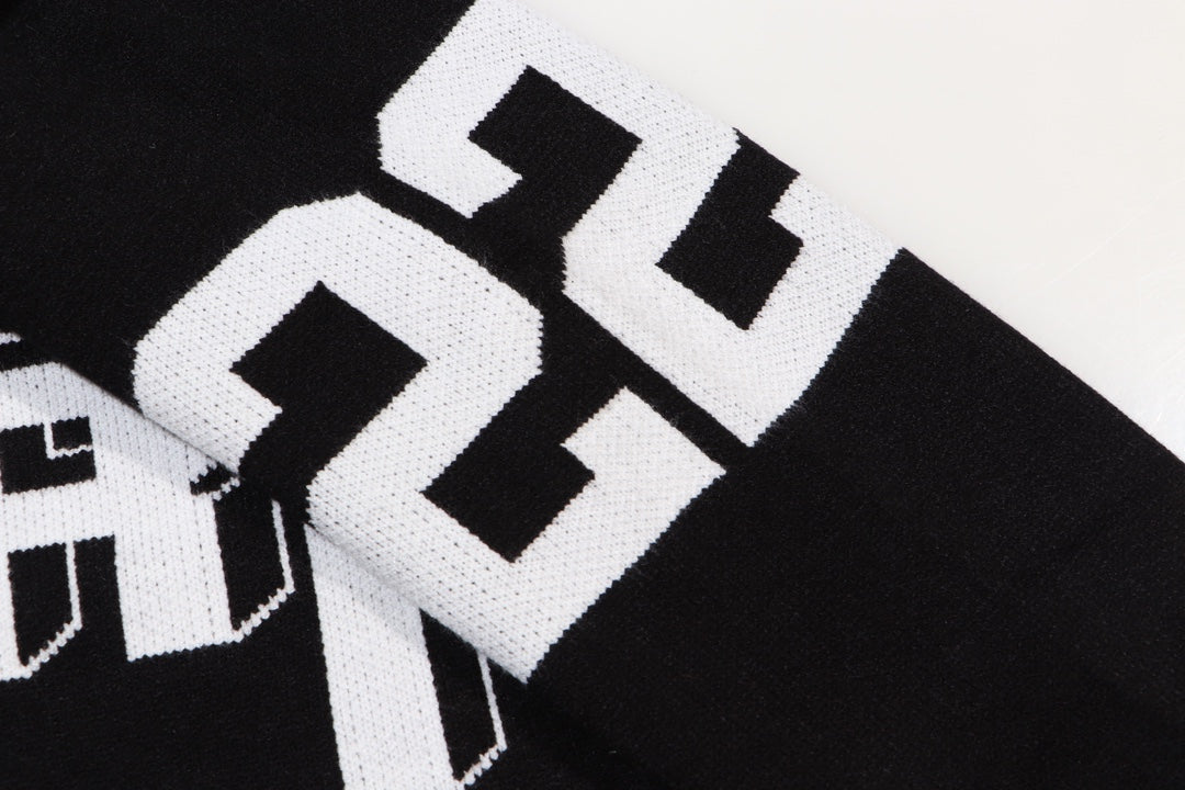 AMIRI 2024 Bew Sweater With Large 22-letter logo on back-Black sports jersey product view 3